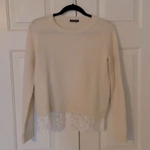 Cashmere Club Monaco Sweater with Lace